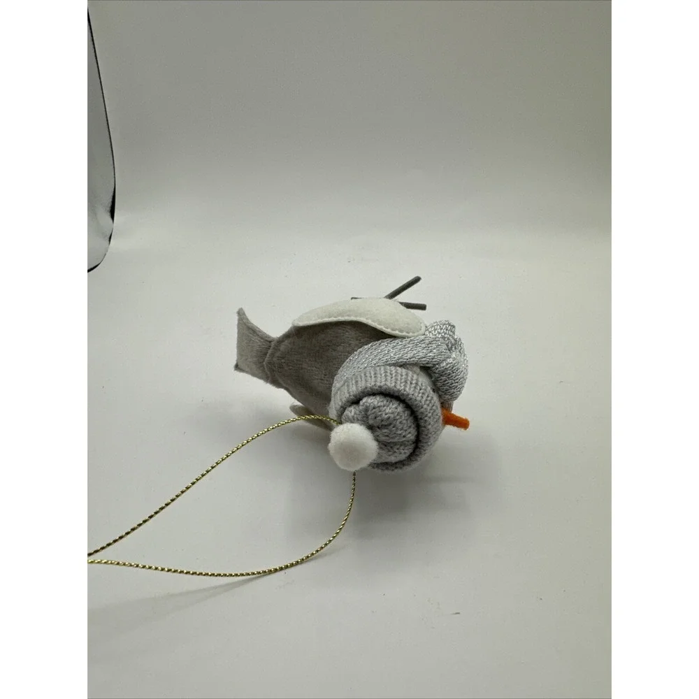 Target Christmas Featherly Friends Bird Ready for Winter Gray White Hat Ornament